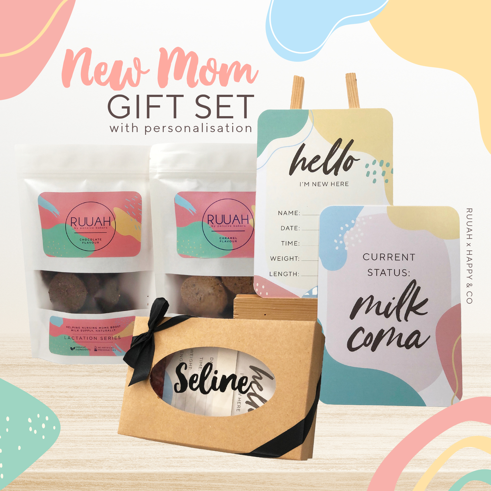 Lovery New Mom Gifts, Spa Gift Set for Mom To Be, Bath and Body Gift Set, 7  Piece | Hawthorn Mall